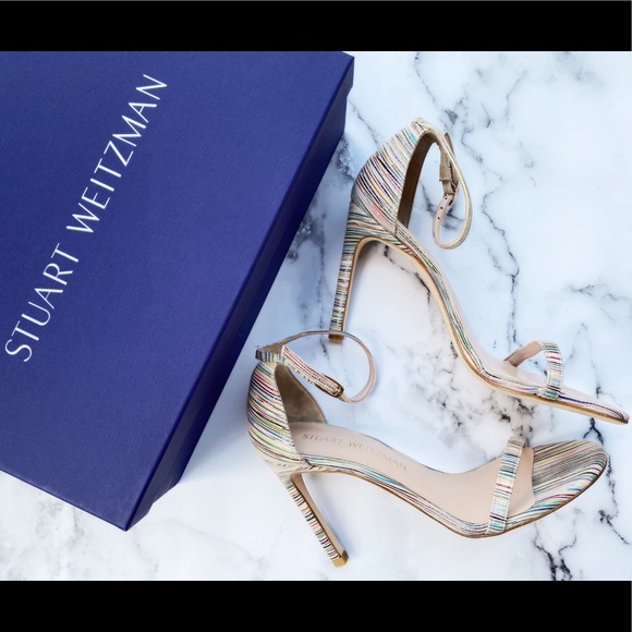 NEW IN BOX Stuart Weitzman Heel Sandal Ankle Strap - Picture 2 of 6